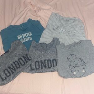 Bunch of kids shirts different sizes great for growing kids